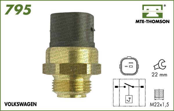 MTE-Thomson 795.95/90 - Termoslēdzis, Radiatora ventilators ps1.lv