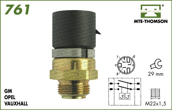 MTE-Thomson 761.100/110 - Termoslēdzis, Radiatora ventilators ps1.lv