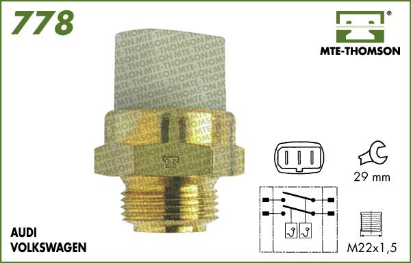 MTE-Thomson 778.85/95 - Termoslēdzis, Radiatora ventilators ps1.lv