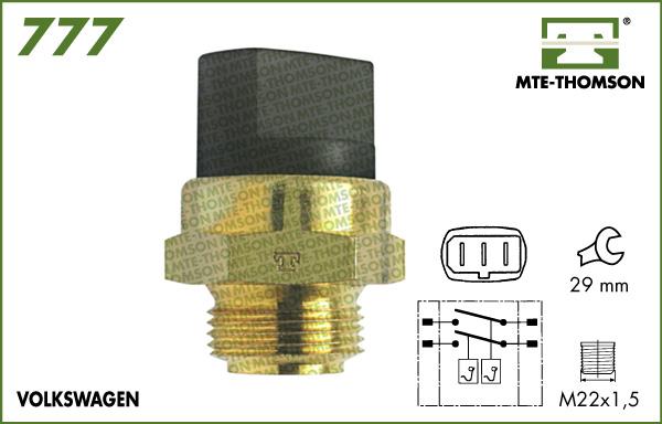 MTE-Thomson 777.95/102 - Termoslēdzis, Radiatora ventilators ps1.lv