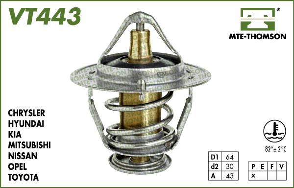 MTE-Thomson VT443.82 - Termostats, Dzesēšanas šķidrums ps1.lv