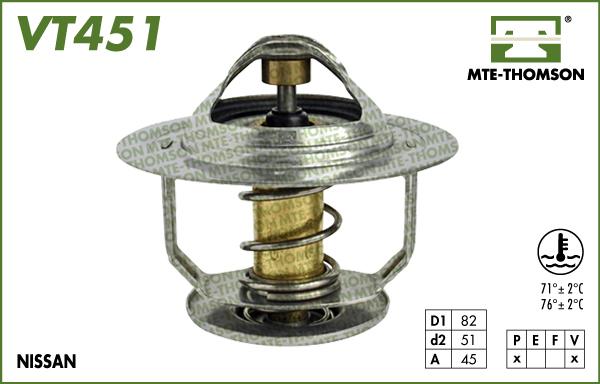 MTE-Thomson VT451.76 - Termostats, Dzesēšanas šķidrums ps1.lv