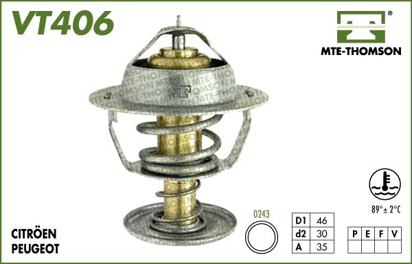 MTE-Thomson VT406.89 - Termostats, Dzesēšanas šķidrums ps1.lv