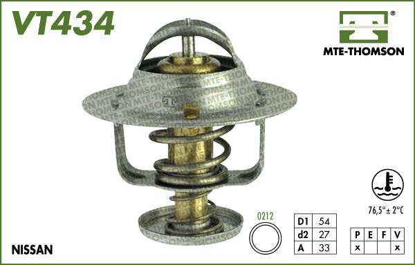 MTE-Thomson VT434.76 - Termostats, Dzesēšanas šķidrums ps1.lv