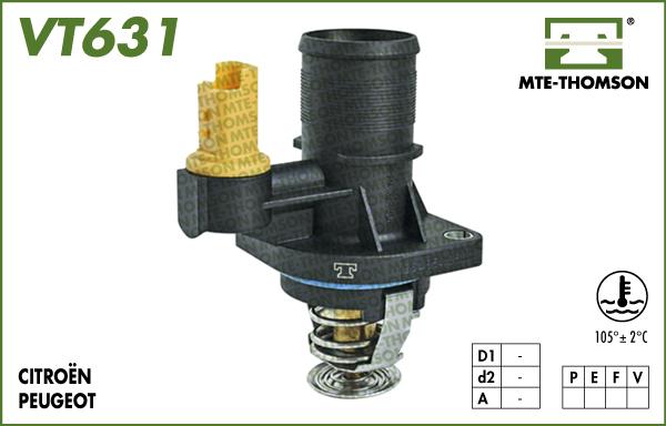 MTE-Thomson VT631.105 - Termostats, Dzesēšanas šķidrums ps1.lv