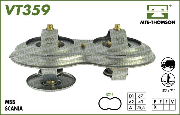 MTE-Thomson VT359.83 - Termostats, Dzesēšanas šķidrums ps1.lv