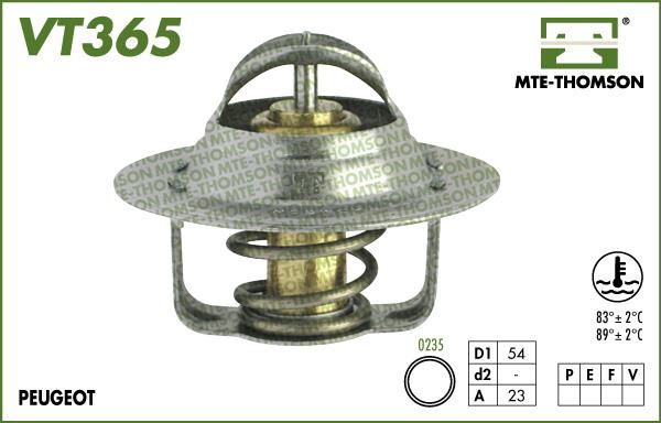 MTE-Thomson VT365.83 - Termostats, Dzesēšanas šķidrums ps1.lv