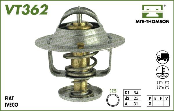 MTE-Thomson VT362.71 - Termostats, Dzesēšanas šķidrums ps1.lv