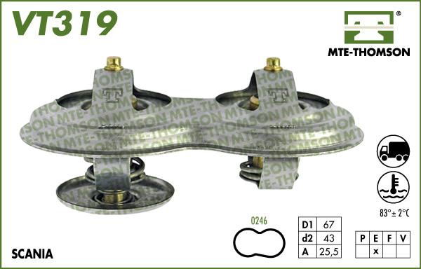 MTE-Thomson VT319.83 - Termostats, Dzesēšanas šķidrums ps1.lv