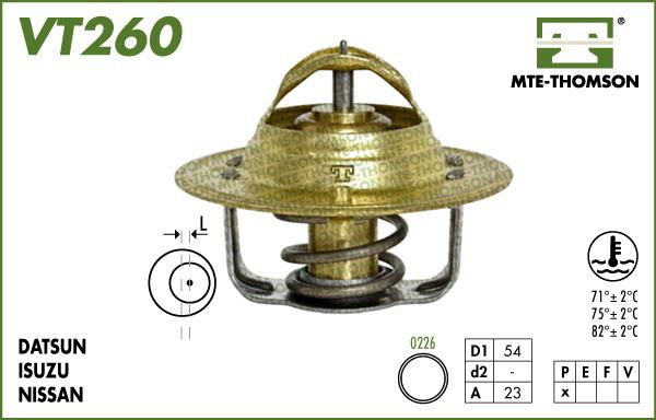 MTE-Thomson VT260.82 - Termostats, Dzesēšanas šķidrums ps1.lv