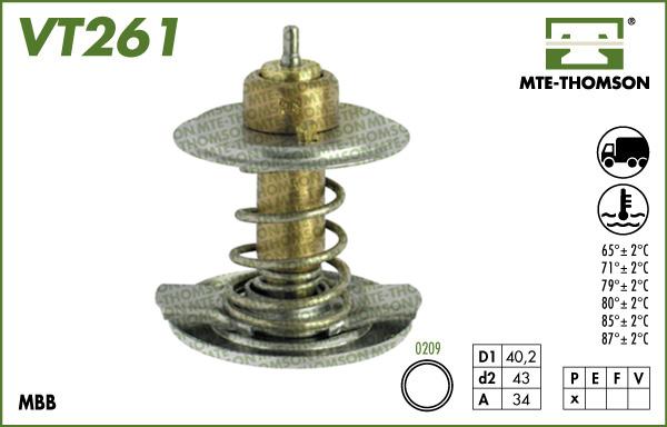 MTE-Thomson VT261.87 - Termostats, Dzesēšanas šķidrums ps1.lv
