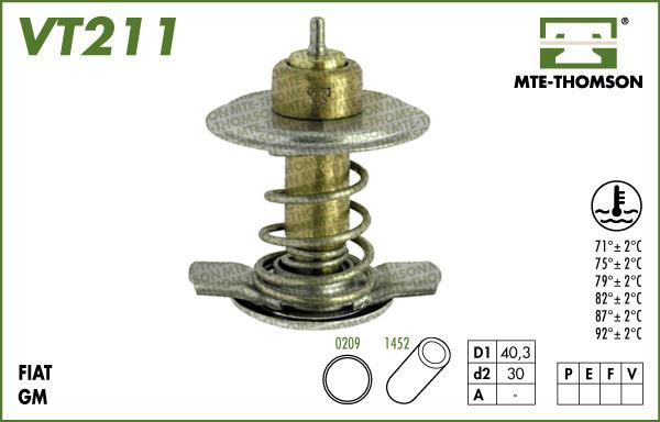 MTE-Thomson VT211.82 - Termostats, Dzesēšanas šķidrums ps1.lv