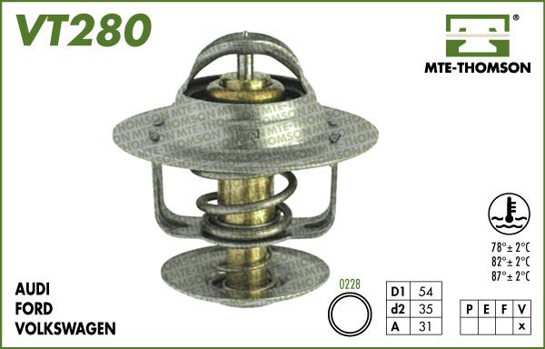 MTE-Thomson VT280.82 - Termostats, Dzesēšanas šķidrums ps1.lv