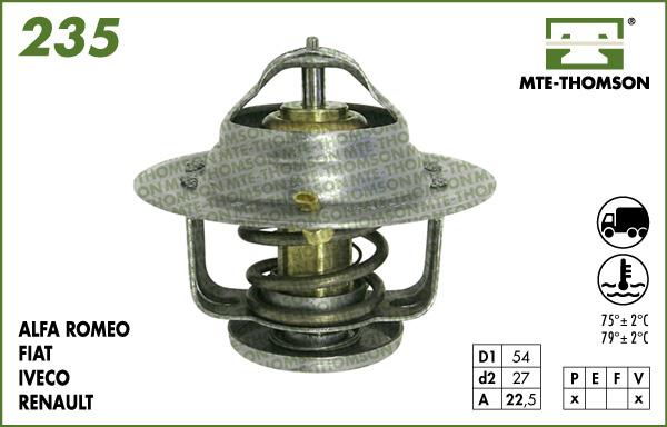 MTE-Thomson VT235.75 - Termostats, Dzesēšanas šķidrums ps1.lv