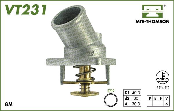 MTE-Thomson VT231.92 - Termostats, Dzesēšanas šķidrums ps1.lv