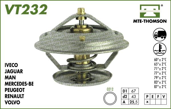 MTE-Thomson VT232.87 - Termostats, Dzesēšanas šķidrums ps1.lv