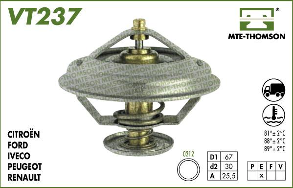 MTE-Thomson VT237.89 - Termostats, Dzesēšanas šķidrums ps1.lv