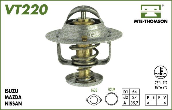 MTE-Thomson VT220.76 - Termostats, Dzesēšanas šķidrums ps1.lv