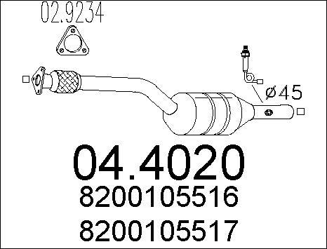 MTS 04.4020 - Katalizators ps1.lv