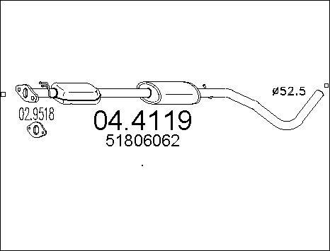 MTS 04.4119 - Katalizators ps1.lv