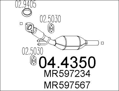 MTS 04.4350 - Katalizators ps1.lv