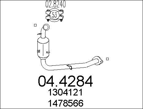 MTS 04.4284 - Katalizators ps1.lv