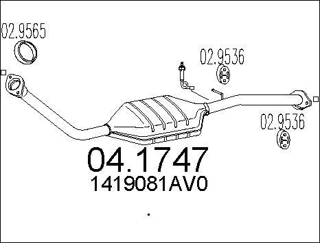 MTS 04.1747 - Katalizators ps1.lv