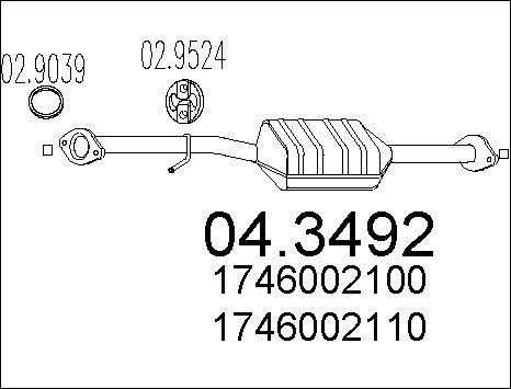 MTS 04.3492 - Katalizators ps1.lv