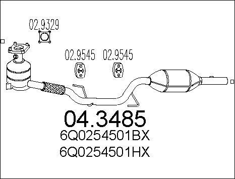 MTS 04.3485 - Katalizators ps1.lv