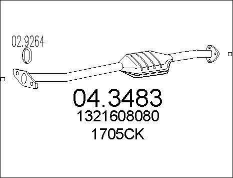 MTS 04.3483 - Katalizators ps1.lv