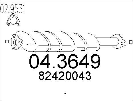 MTS 04.3649 - Katalizators ps1.lv