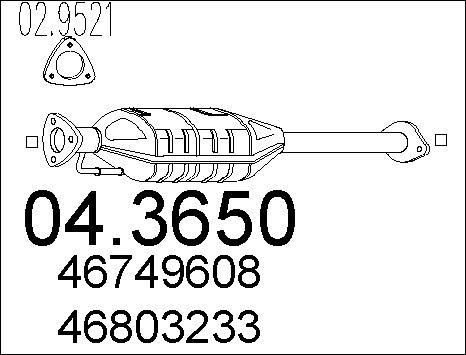 MTS 04.3650 - Katalizators ps1.lv