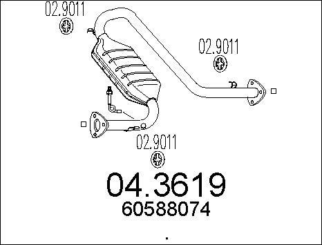 MTS 04.3619 - Katalizators ps1.lv