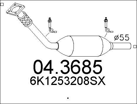 MTS 04.3685 - Katalizators ps1.lv