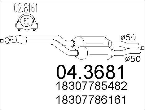 MTS 04.3681 - Katalizators ps1.lv