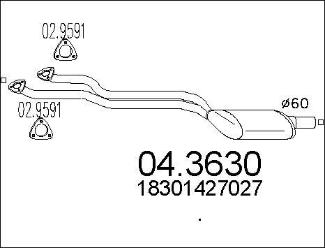 MTS 04.3630 - Katalizators ps1.lv