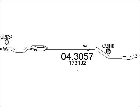 MTS 04.3057 - Katalizators ps1.lv