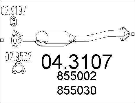 MTS 04.3107 - Katalizators ps1.lv