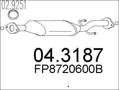 MTS 04.3187 - Katalizators ps1.lv