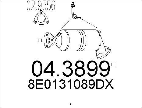 MTS 04.3899 - Katalizators ps1.lv