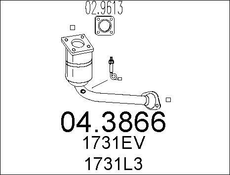 MTS 04.3866 - Katalizators ps1.lv