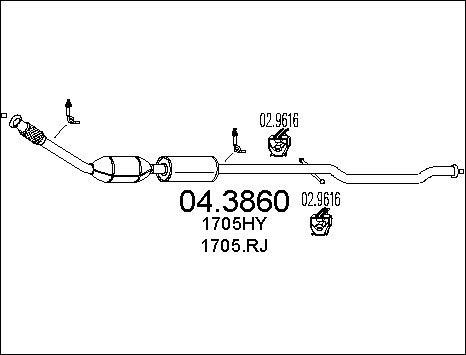 MTS 04.3860 - Katalizators ps1.lv