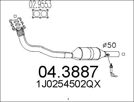 MTS 04.3887 - Katalizators ps1.lv