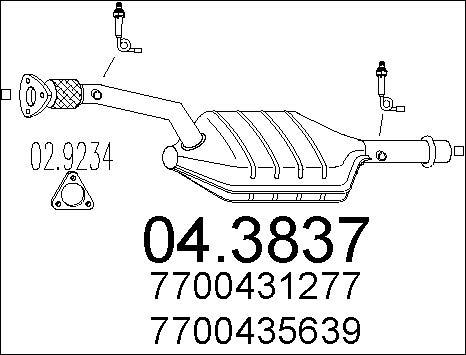 MTS 04.3837 - Katalizators ps1.lv