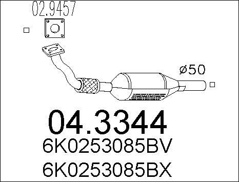 MTS 04.3344 - Katalizators ps1.lv