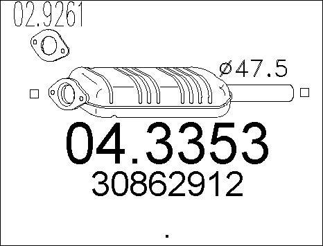 MTS 04.3353 - Katalizators ps1.lv