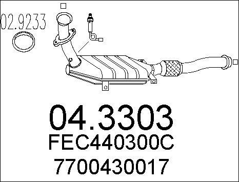 MTS 04.3303 - Katalizators ps1.lv