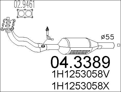 MTS 04.3389 - Katalizators ps1.lv