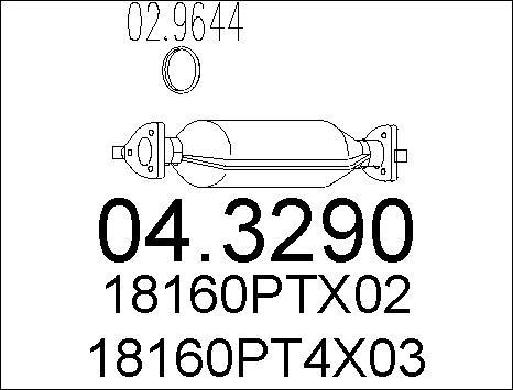 MTS 04.3290 - Katalizators ps1.lv