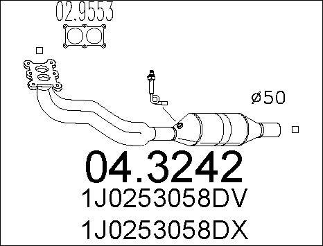 MTS 04.3242 - Katalizators ps1.lv